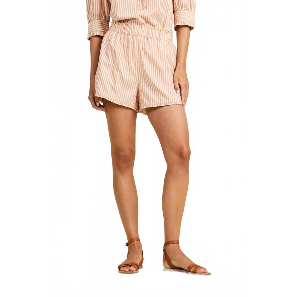 NEW TROVATA women's lucille short stripe in maple
